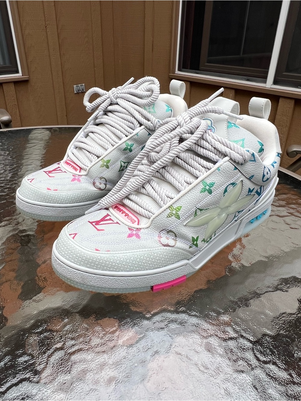 Louis Vuitton White Trainer Sneakers - Picture 3 of 12